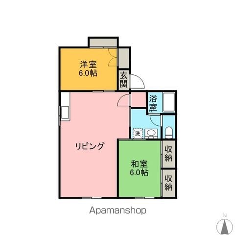 セジュール井口台B棟の間取り写真