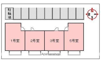 ルミナス山越[2DK/40.25m2]の配置図