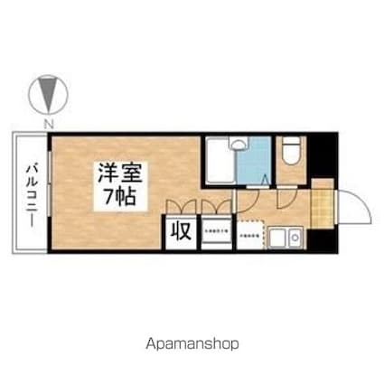 フェア・ステージ[1K/21.15m2]の間取図