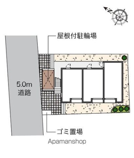 レオネクスト東玉川[1K/19.71m2]の配置図