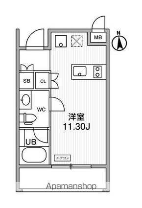 ＡＬＴＥＲＮＡ学芸大学[1R/25.02m2]の間取図