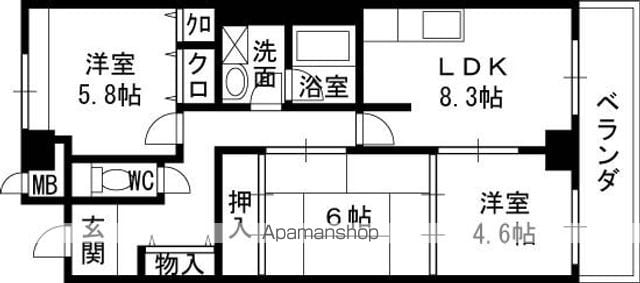 プリモ中宮の間取り写真
