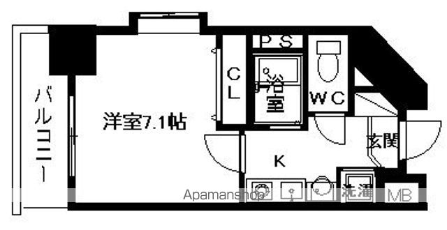 プレサンス名古屋城前の間取り写真