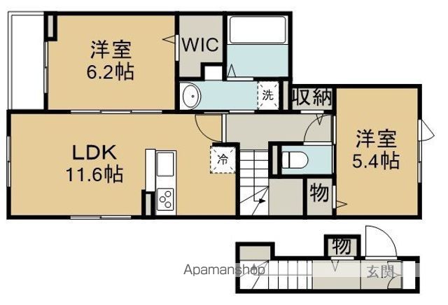 クレッセント毛呂山の間取り写真