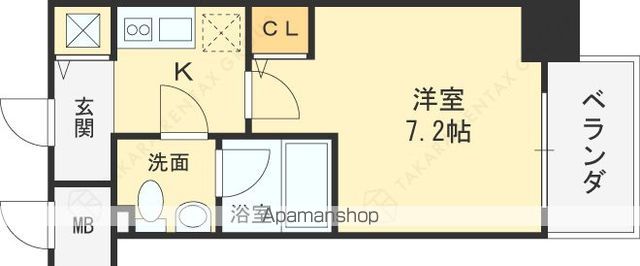 クレアートアドバンス北大阪の間取り写真