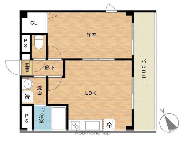 アンプルールフェール ルミエール富木の間取り写真