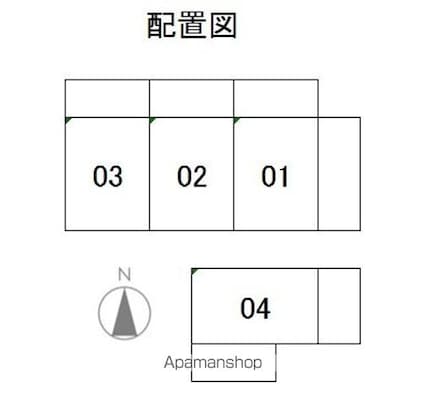 滋賀県大津市晴嵐１丁目[3LDK/75m2]の配置図