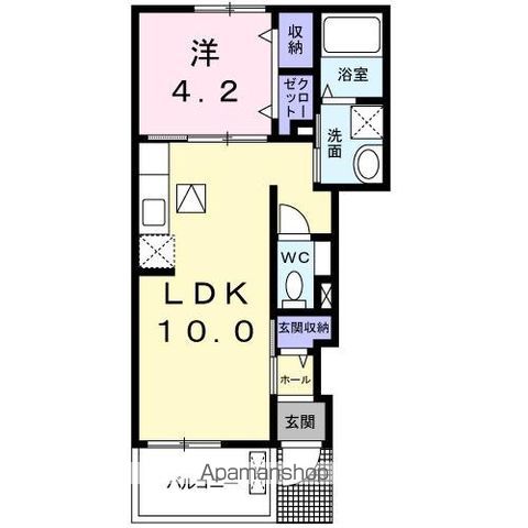 クラール名東 Aの間取り写真