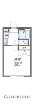 レオパレスＨｉｇｈ　Ｌｉｆｅ[1K/23.18m2]の間取図
