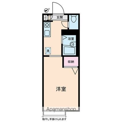 ディアス高野台[1R/20.79m2]の間取図