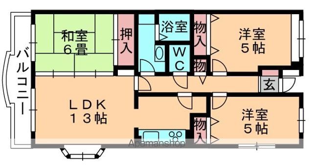 ラフィネ小倉の間取り写真