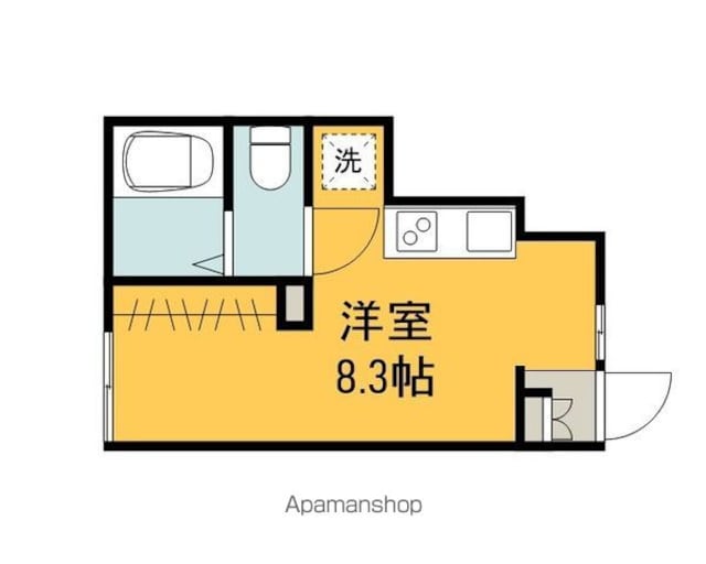 ソフィスコート八幡[1R/19.5m2]の間取図