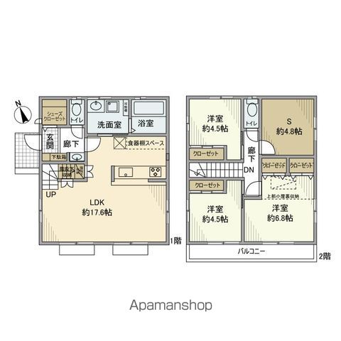 上砂町戸建の間取り