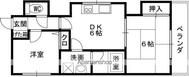 パルティグIIの間取り写真