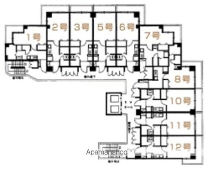 いよてつロフティ上一万[1K/33.56m2]の配置図