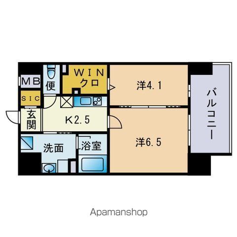 グランバーグ博多の間取り写真