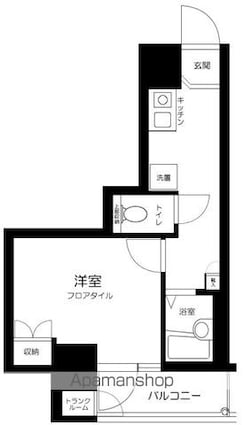 東京都豊島区東池袋４丁目[1K/20.83m2]の間取図