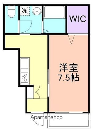 Ｓｏｌｉｓ四筋目[1DK/31.47m2]の間取図