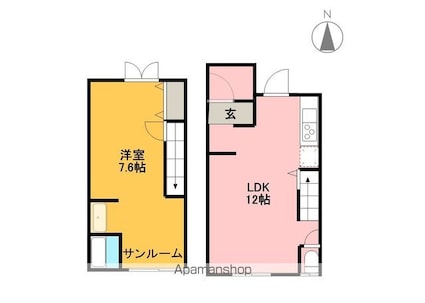 アメニティハイム[1LDK/52.3m2]の間取図