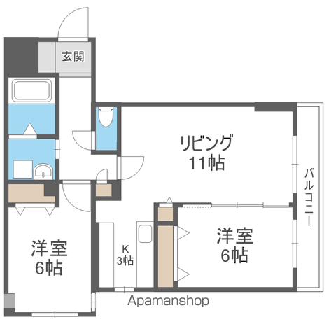 ラディア山鼻の間取り写真