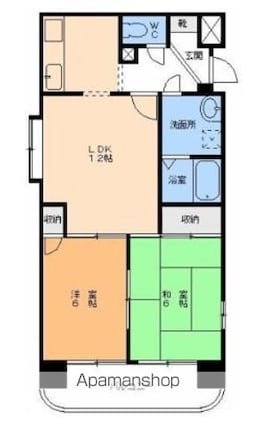 シャンピア味酒[2LDK/53m2]の間取図