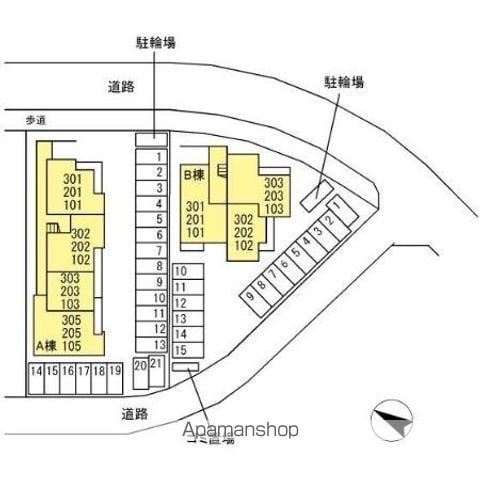 コスモ 303 ｜ 静岡県浜松市中央区子安町317-13（賃貸アパート1LDK・3階・43.36㎡） その22