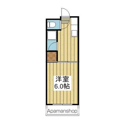 福田マンション[1K/19.1m2]の間取図