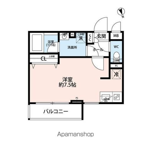 【杉並区宮前のマンションの間取り】