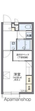 レオパレスポケットⅡ[1K/23.18m2]の間取図