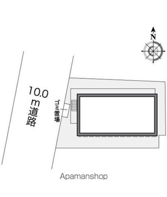 レオパレスハイム　サンコウヤ[1K/22.35m2]の配置図