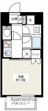 サンウッド錦糸町フラッツ[1K/26.41m2]の間取図