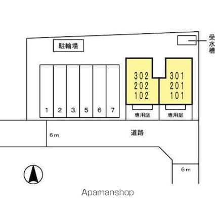 メゾンドヒル[3LDK/67.53m2]の配置図