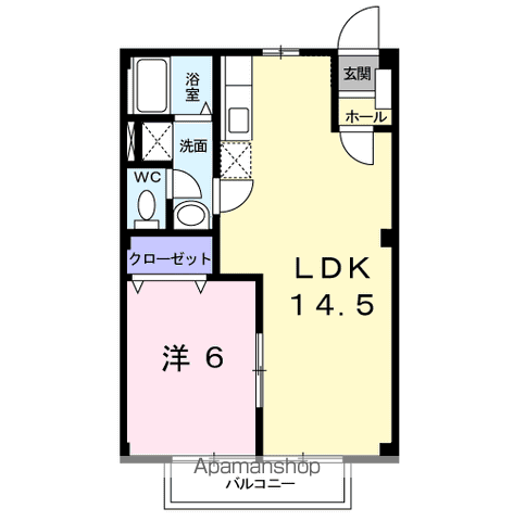 シティハイツ石渡の間取り