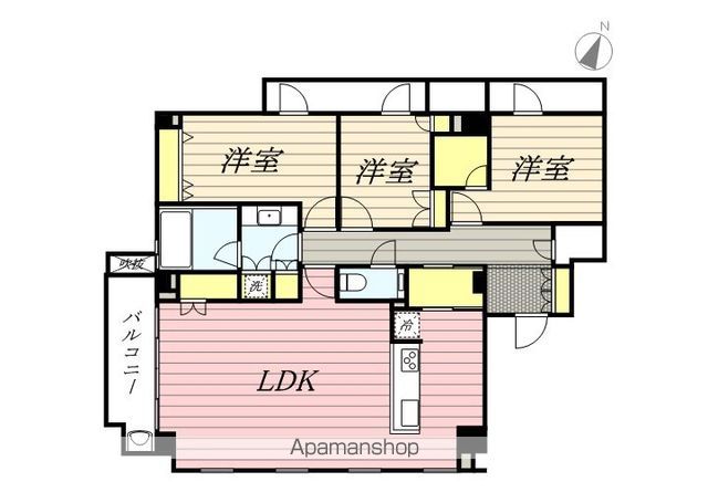 【グランドキャッスル赤坂の間取り】