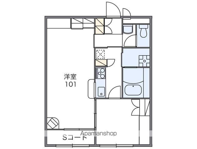 レオパレス勝浦川の間取り写真