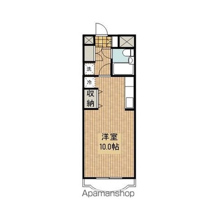 シタラレジデンス[1R/27.9m2]の間取図