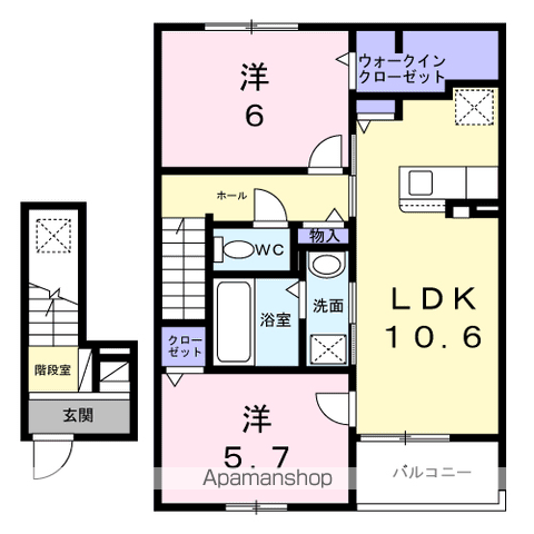 北足立郡伊奈町 2階建 新築の間取り写真