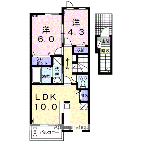 笹音Ⅰの間取り