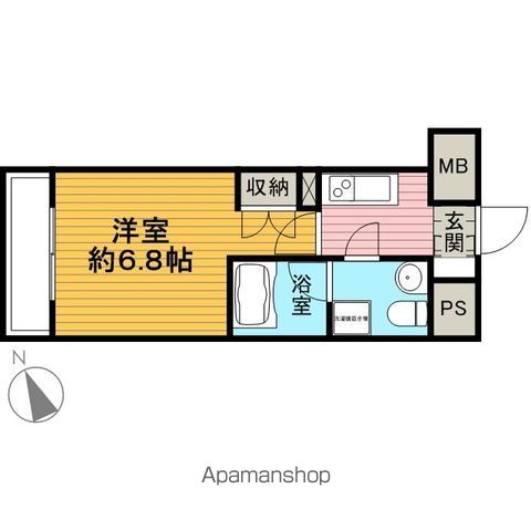 プラウドフラット門前仲町Ⅰの間取り