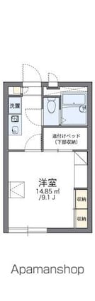 レオパレスやまびこ[1K/23.18m2]の間取図