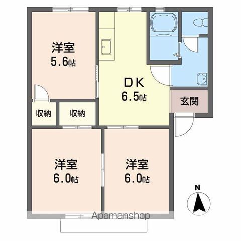 FIELD VILLAGE B棟の間取り写真