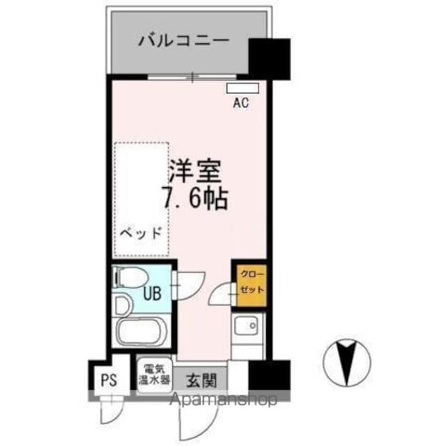 ベルハウス[1R/17.41m2]の間取図