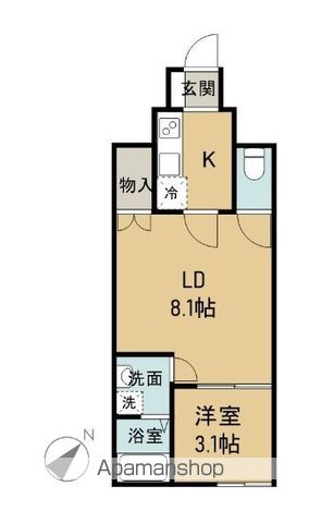リバーノース庚午の間取り写真