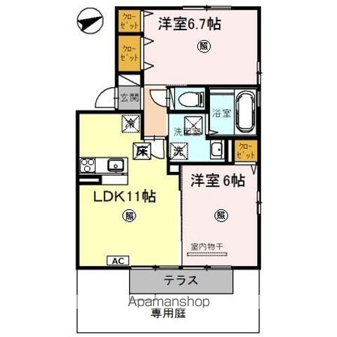 グラースシェリーの間取り写真