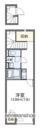 レオネクストモンクーレ[1K/31.42m2]の間取図