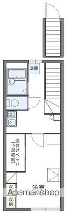 レオパレスオリーブハウスⅡ[1K/26.08m2]の間取図