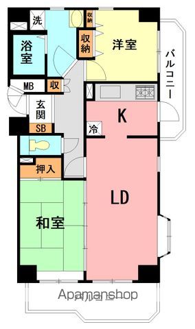 内藤マンションA棟の間取り写真