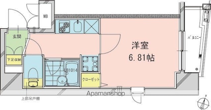 本郷エーワン東大前[1K/23.07m2]の間取図