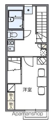 レオパレスボヌール[1K/26.08m2]の間取図