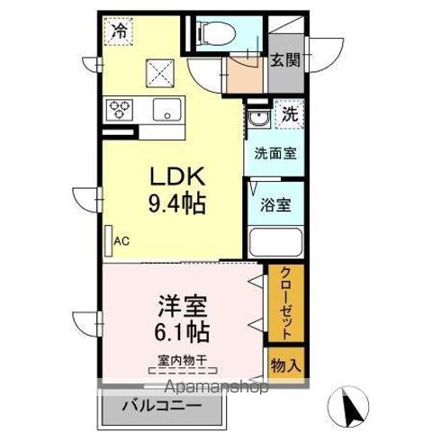 サウスメゾンの間取り写真